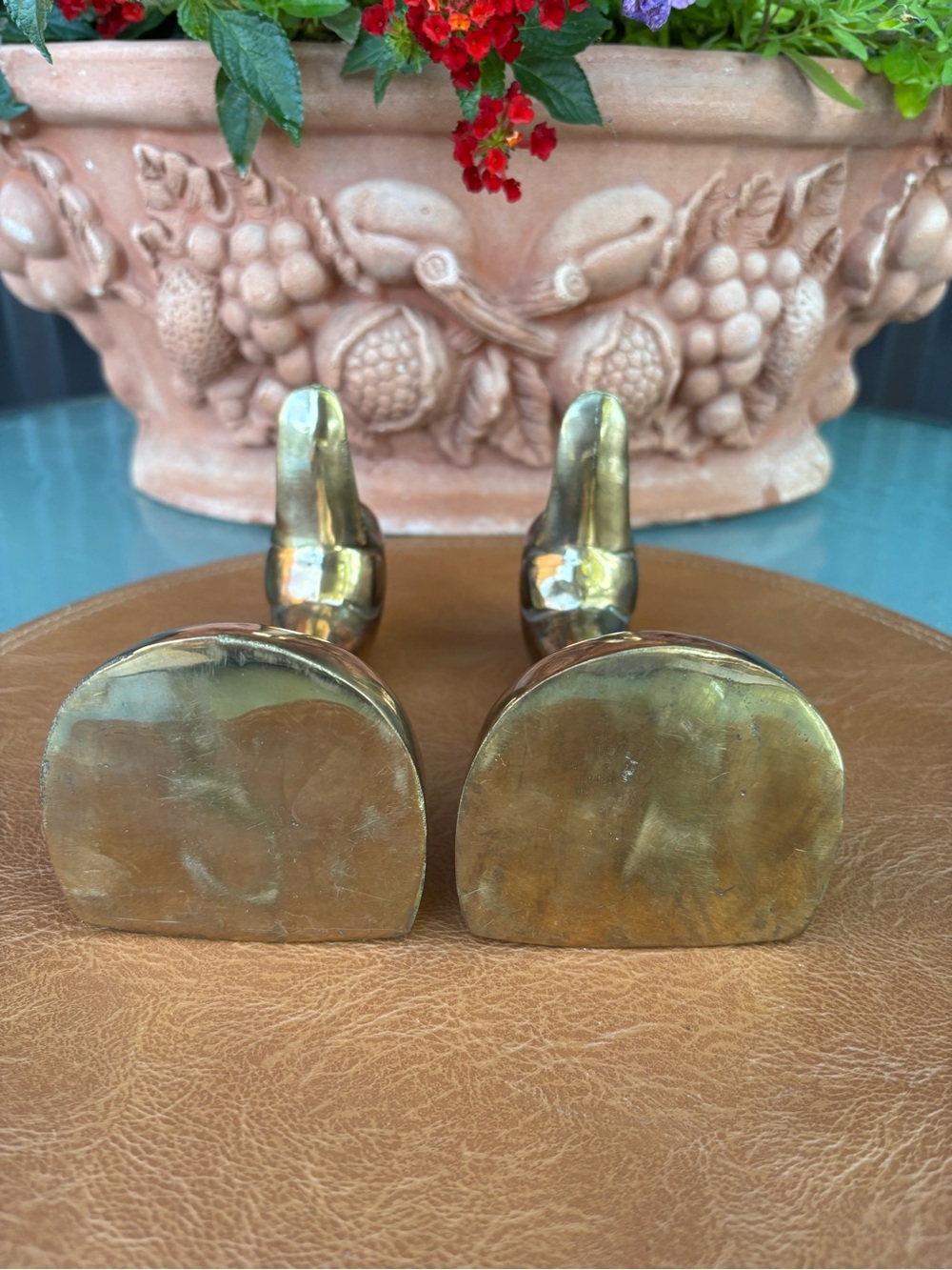 Set of Vintage Duck Head (Mallard) Bookends - Picture 5 of 6
